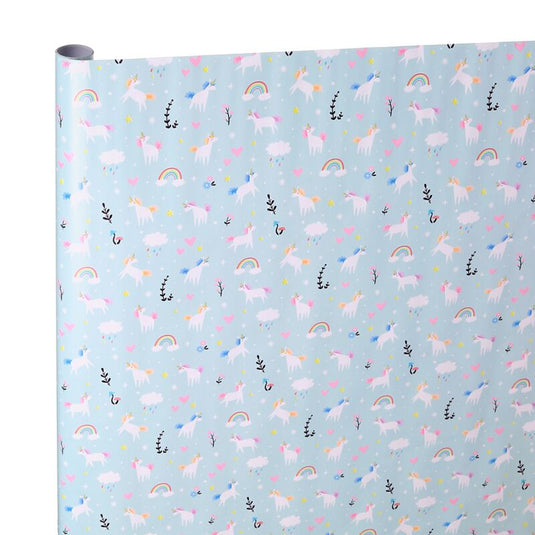 Unicorn magic 3m cadeaupapier rol