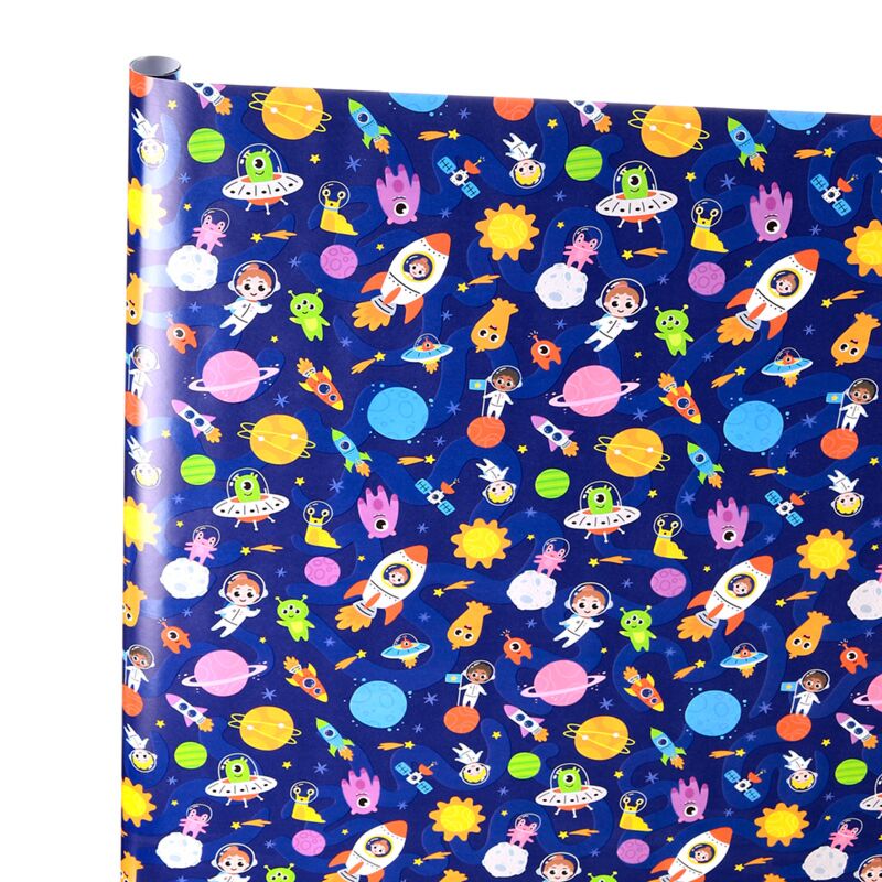 Load image into Gallery viewer, Astronaut 3m cadeaupapier rol
