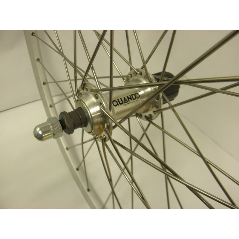 Load image into Gallery viewer, Achterwiel 28-15 8-13 8 622 cass 7v vaste as zac-2000 zilv
