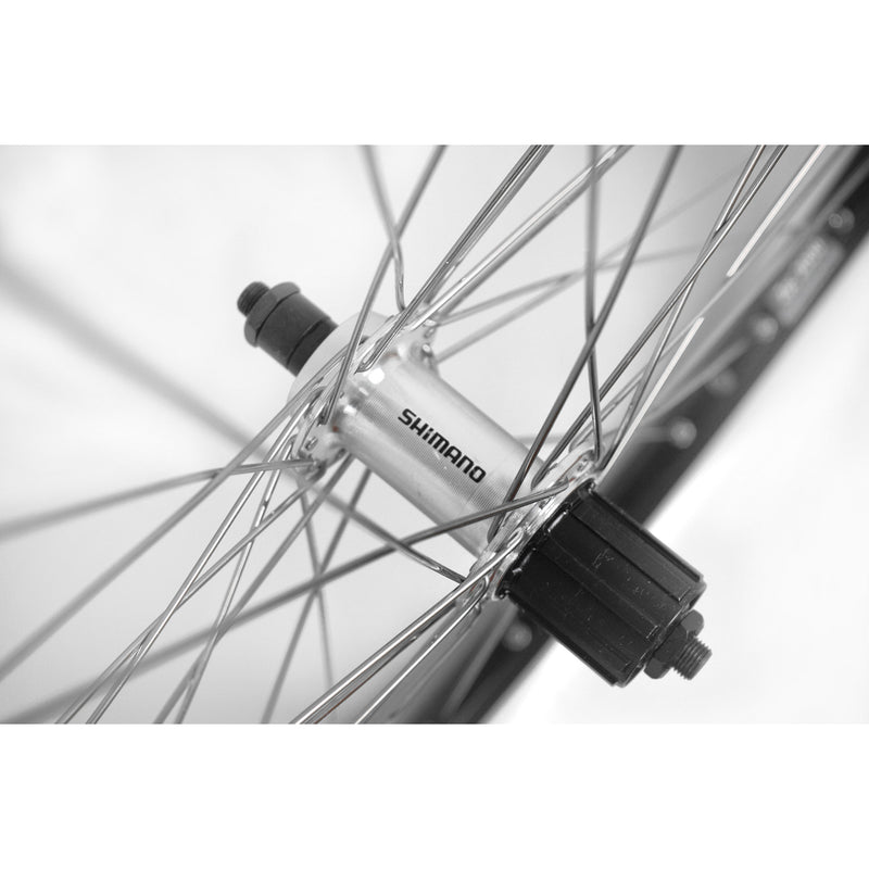 Load image into Gallery viewer, Achterwiel 28-15 8-13 8 622 Shim. 8 9V velg Alu zwart
