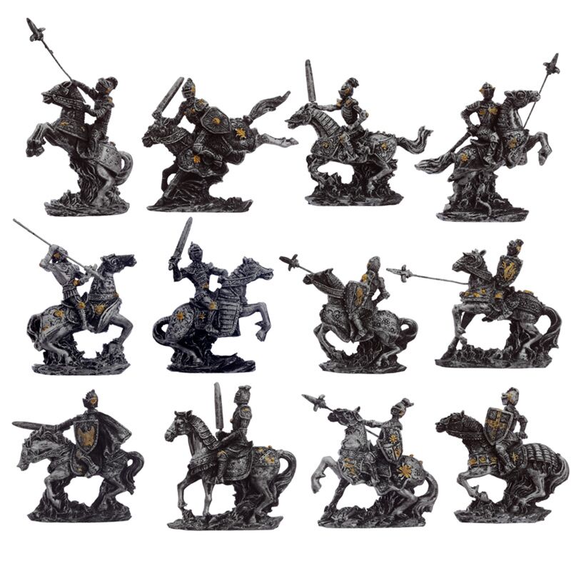 Load image into Gallery viewer, Middeleeuwse ridder miniatuur beeldjes
