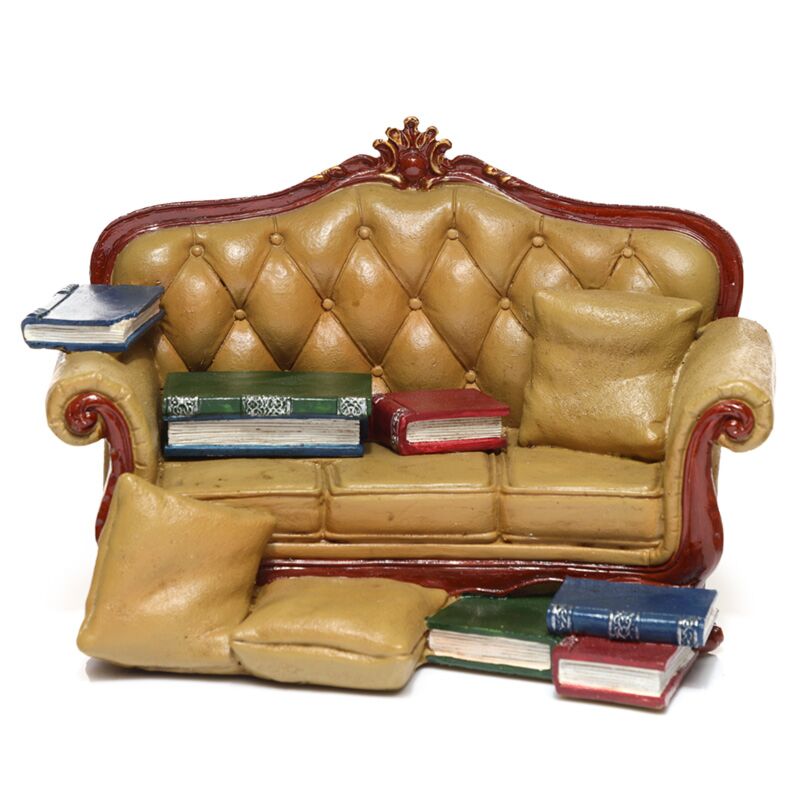 Load image into Gallery viewer, Zwarte kat wereld sofa display
