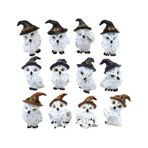Wise old magical owl miniatuur beeldjes