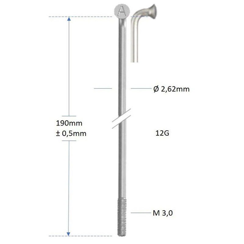 Load image into Gallery viewer, Alpina spaak zink 12-210 zonder nippel (144st)
