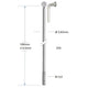 Alpina spaak zink 12-302 zonder nippel zilver (144st)
