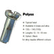 Sapim spaaknippel 14 polyax 14mm blauw aluminium (100st)
