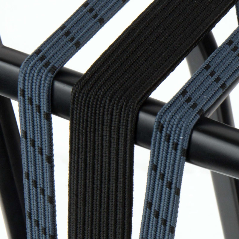 Load image into Gallery viewer, Widek b.v. widek eye binder 1x24 mm. zwart. 2x12 mm. blauwgrijs met zwarte stalen platen op kaart (54 cm.)

