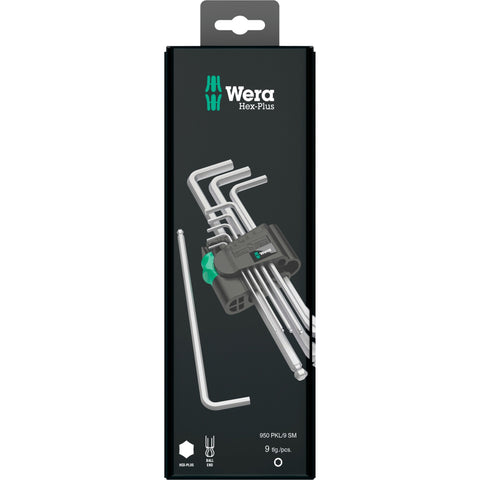 Wera 950 9 Hex-Plus 1 SB Stiftsleutelset, metrisch, ver
