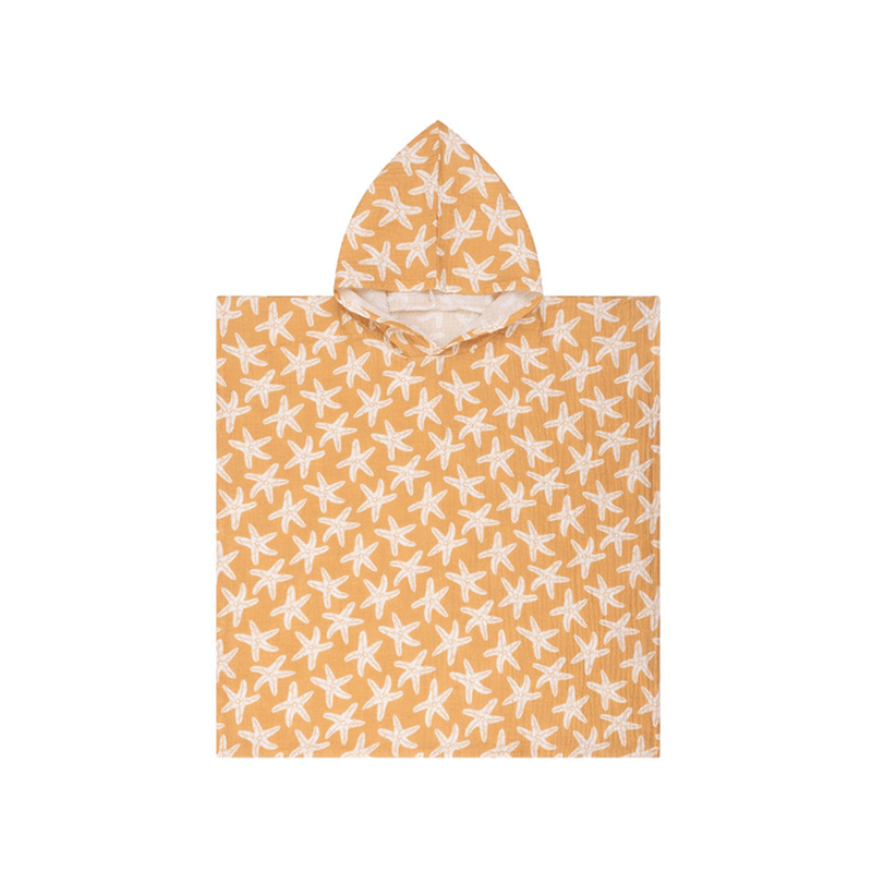 Load image into Gallery viewer, Seastar | oranje hydrofiele strandponcho 50 x 50 cm
