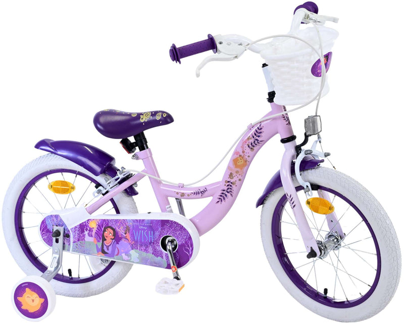 Load image into Gallery viewer, Wunsch disney wish kinderfiets - meisjes - 16 inch - paars - twee handremmen
