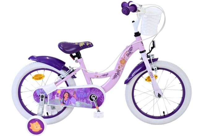 Load image into Gallery viewer, Wunsch disney wish kinderfiets - meisjes - 16 inch - paars - twee handremmen
