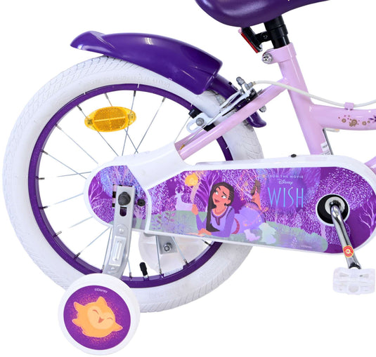 Wunsch disney wish kinderfiets - meisjes - 16 inch - paars - twee handremmen