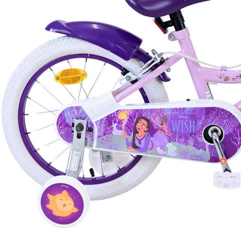 Disney Wish Kinderfiets - Meisjes - 16 inch - Paars - Twee handremmen