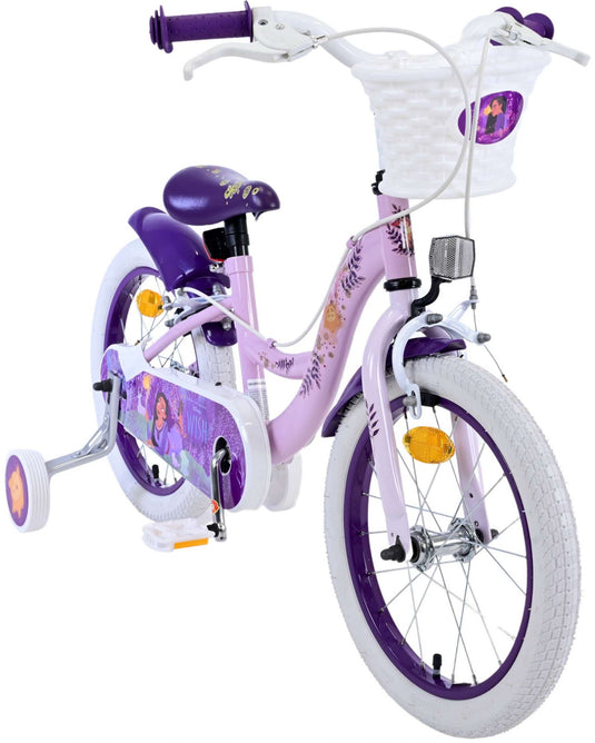 Wunsch disney wish kinderfiets - meisjes - 16 inch - paars - twee handremmen