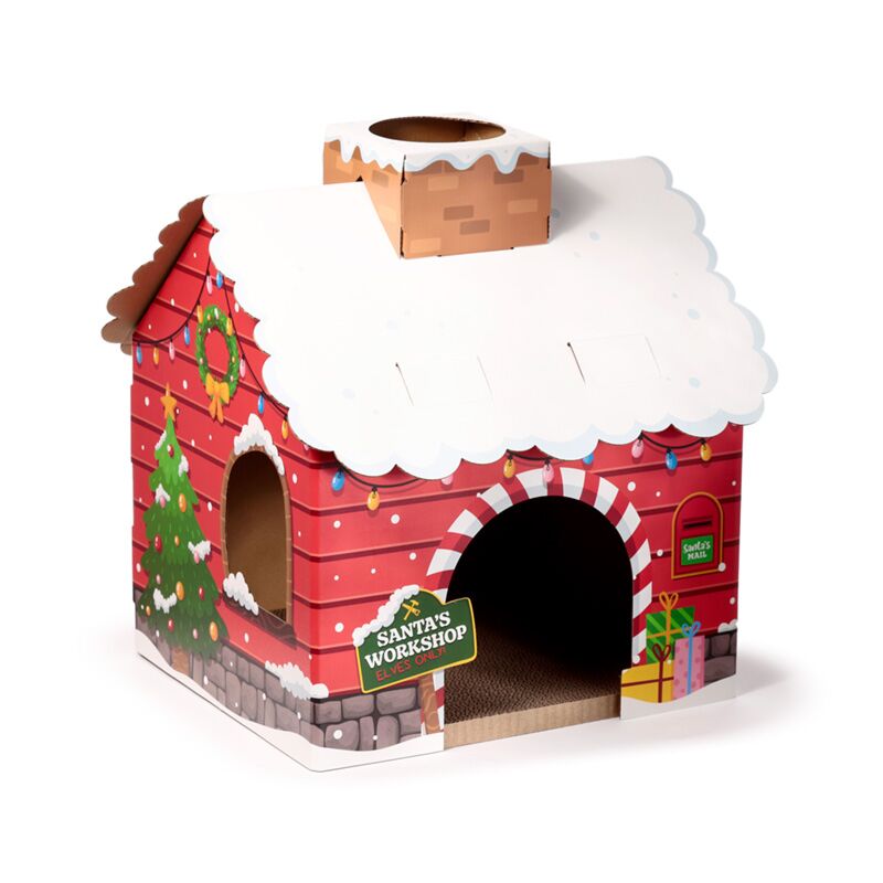 Load image into Gallery viewer, Abi kerstgrot kerstmis 100% karton kat speelhuisje

