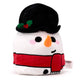 Pluche squidglys feestelijke kerstmis cole de sneeuwpop