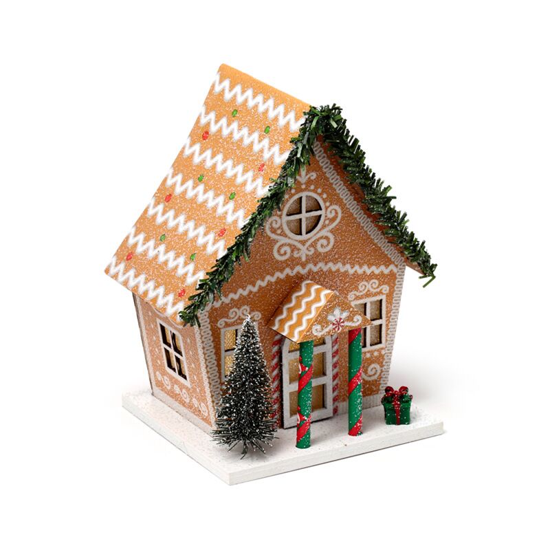 Load image into Gallery viewer, Gemberbrood kerstmis huis led decoratie
