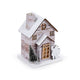 Zilverberk kerstmis huis led decoratie