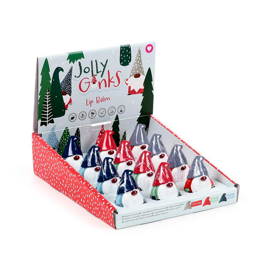 Kerstmis gnoom jolly gonk lipbalsem houder