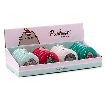 Union kerstmis pusheen de kat compact make up spiegeltje