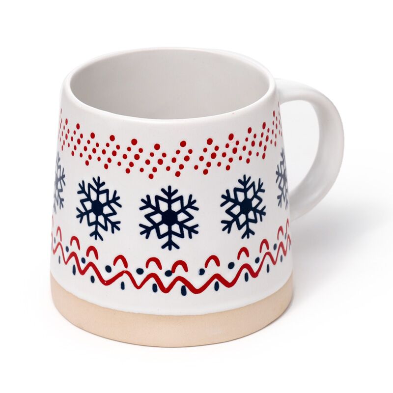 Load image into Gallery viewer, Sneeuwvlok stoneware mok

