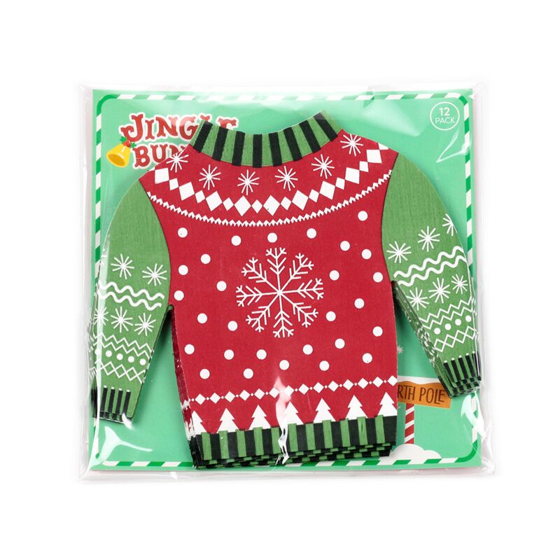 Load image into Gallery viewer, Kersttrui pak van 12 3-laags papieren feestservetten
