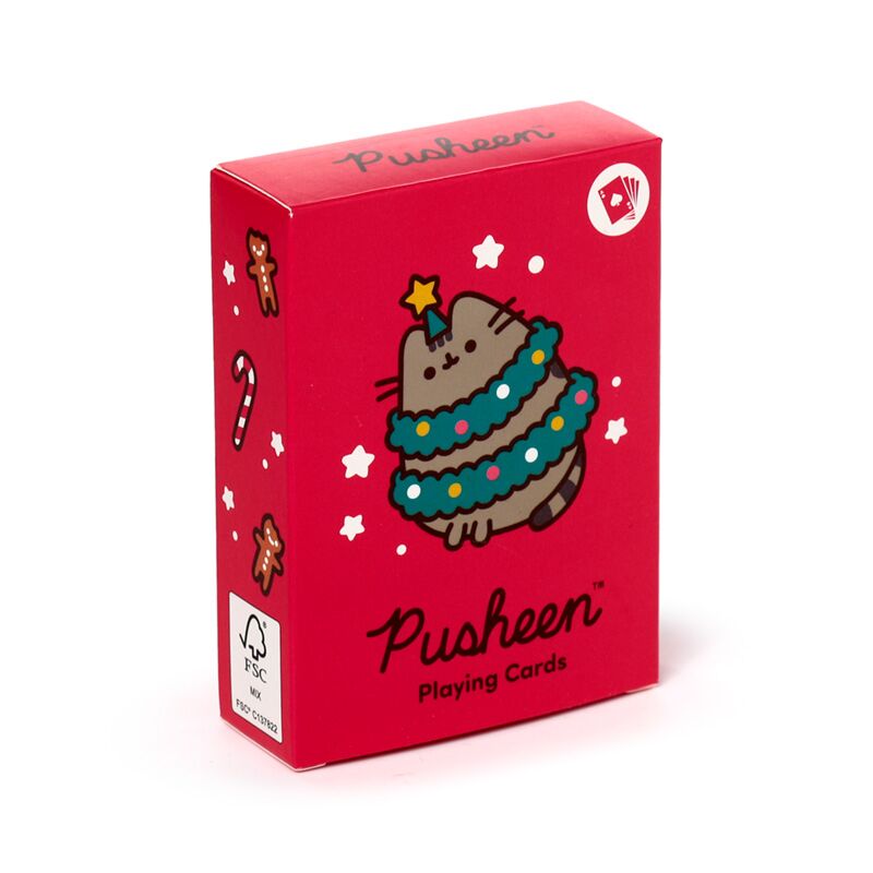 Load image into Gallery viewer, Kerstmis pusheen de kat speelkaarten kaartspel
