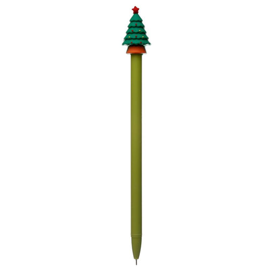 Festive friends kerstmis fijnschrijver pen - zwart