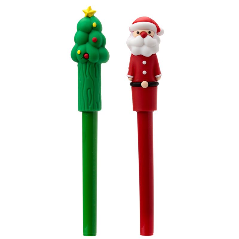 Load image into Gallery viewer, Feestelijke kerstmis pvc pen - blauw
