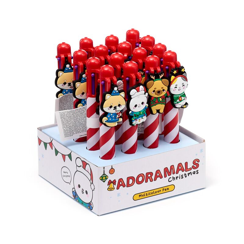 Load image into Gallery viewer, Kerstmis adoramals meerkleurige pen (6 kleuren)
