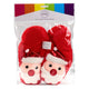 Kerstman magnetron heatpack sloffen (unisex one size)