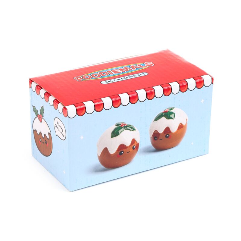 Load image into Gallery viewer, Kerstpudding foodiemals peper- en zoutstel
