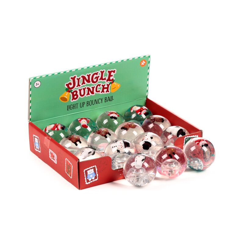 Load image into Gallery viewer, Jingle kerstmis hoogstuiterende led flitsende stuiterbal
