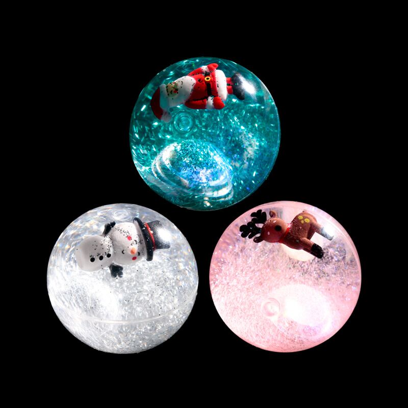 Load image into Gallery viewer, Jingle kerstmis hoogstuiterende led flitsende stuiterbal
