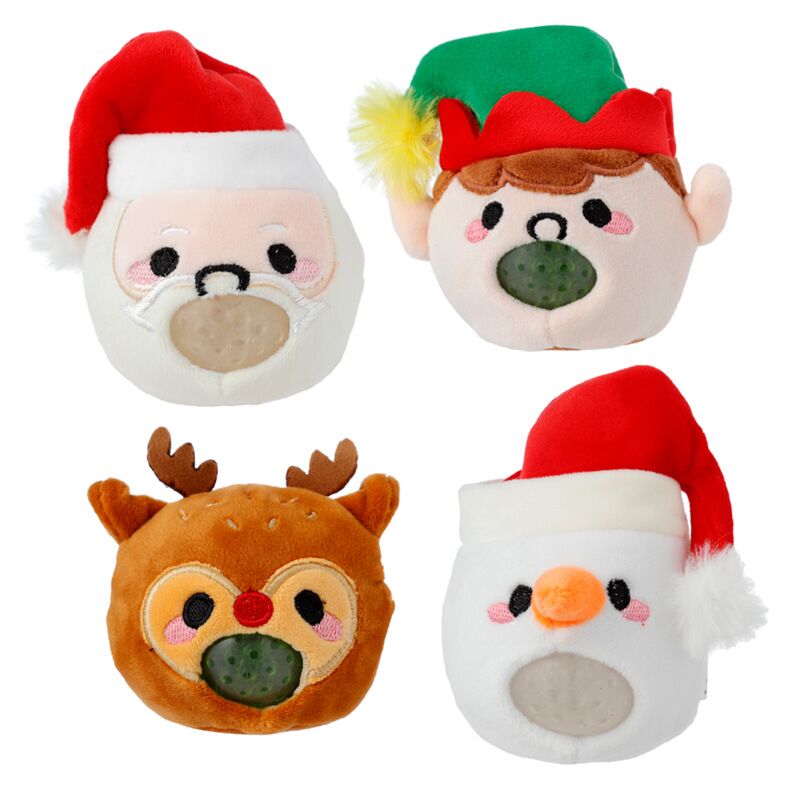 Afbeelding laden in galerijviewer, Queasy squeezies kerstmis feestelijke kerst knijp speelgoed
