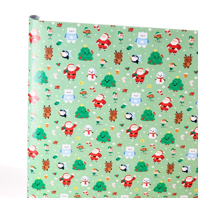 Load image into Gallery viewer, Jingle kerstmis 3m cadeaupapier rol
