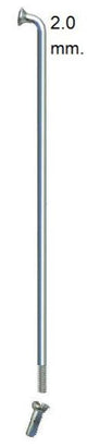 Spaken 14-274 rvs met nippel