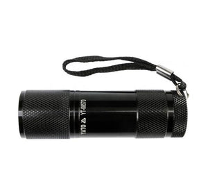 Yato aluminium zaklamp 9-led zwart