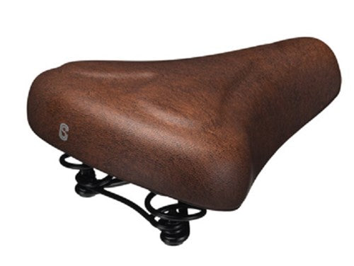 Selle Comfort saddle City, gel heart, brown, including strop (workshop packaging)