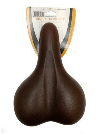 Selle Comfort saddle brown gel, without strap (hanging packaging)