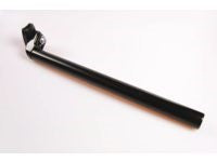 zadelpen vast 31.6 x 350 mm aluminium zwart