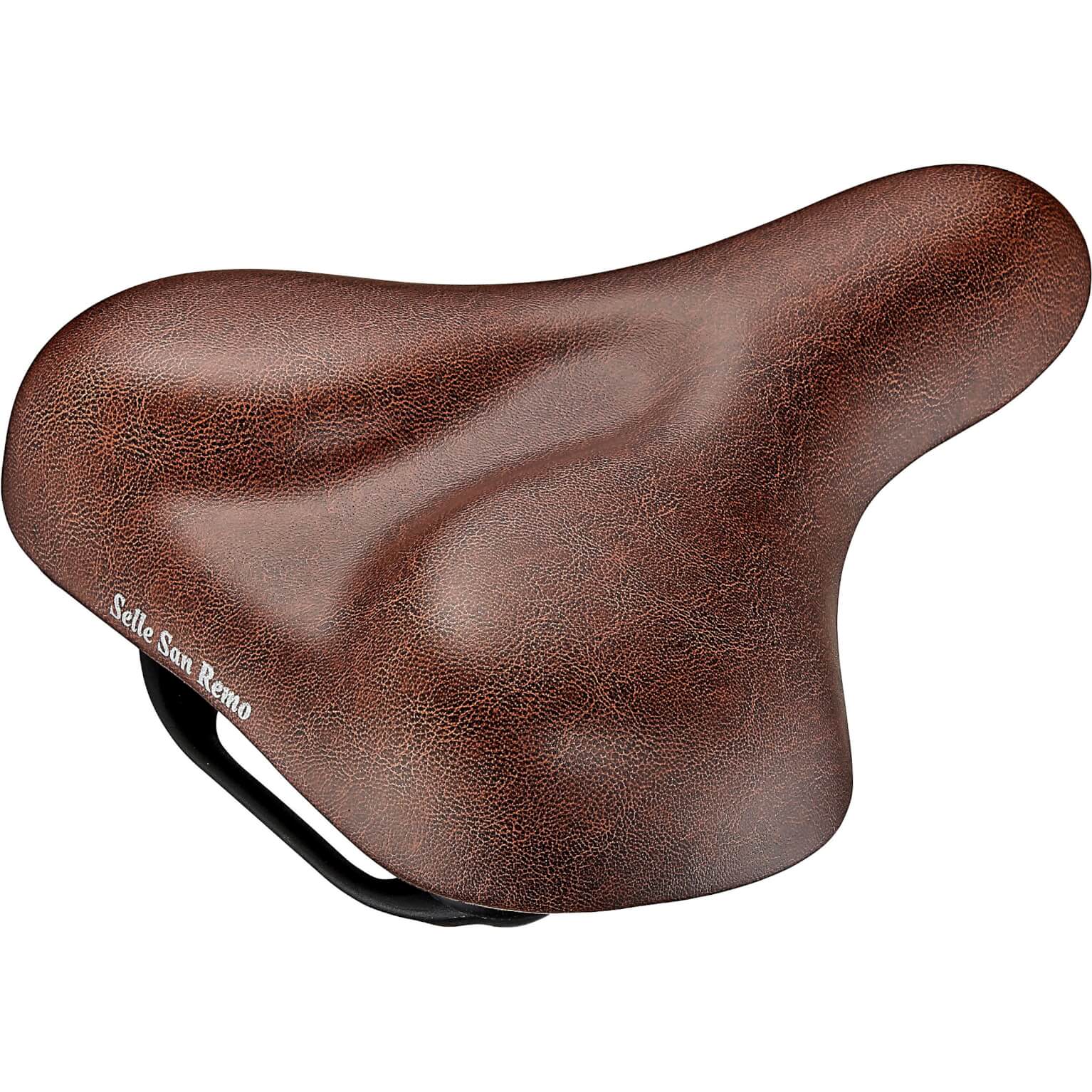 Saddle selle san remo lugano vacuum handle brown (card)