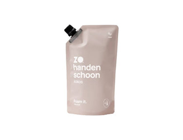 Zo schoon navulzak - handen schoon kokosnoot