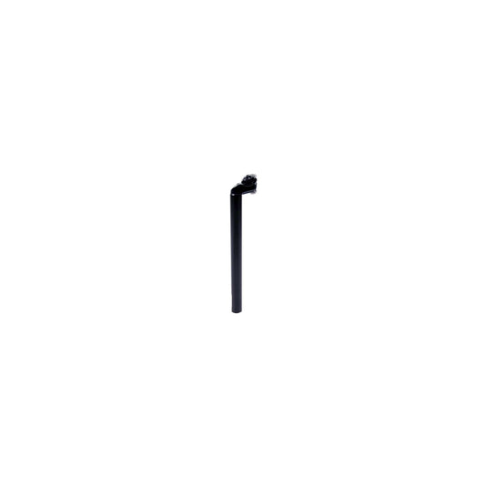 zadelpen vast 27.2 x 350 mm aluminium zwart
