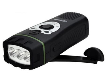 Powerplus radio en zaklamp - opwindbaar wolf