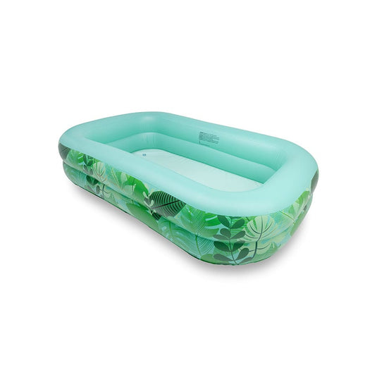 Tropic dream | groen opblaas zwembad 211 x 132 x 46 cm