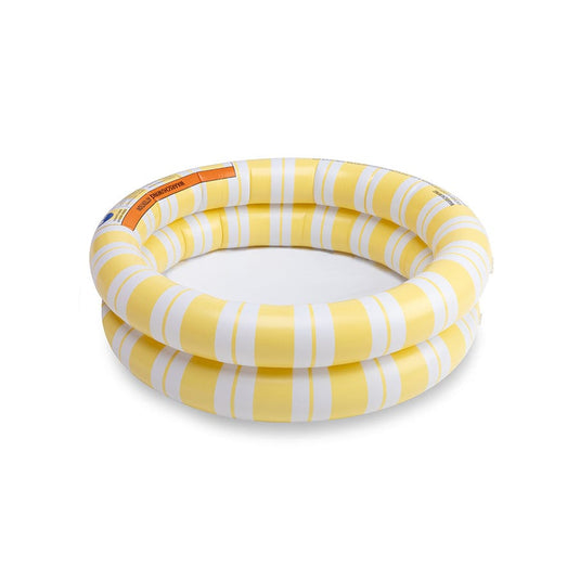 Striped bliss | geel wit baby zwembad ø 60 cm