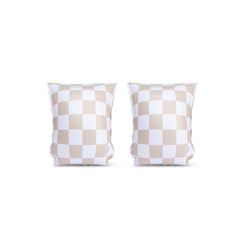 Load image into Gallery viewer, Checkmate | beige zwembandjes 2-6 jaar
