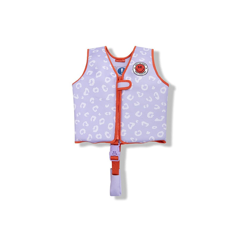 Load image into Gallery viewer, Leopard | lila zwemvest 3-6 jaar

