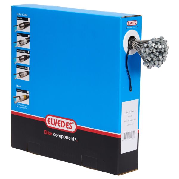 Load image into Gallery viewer, Elvedes rem binnenkabel slick rvs 2000 mm ø 1,5 mm (100x)
